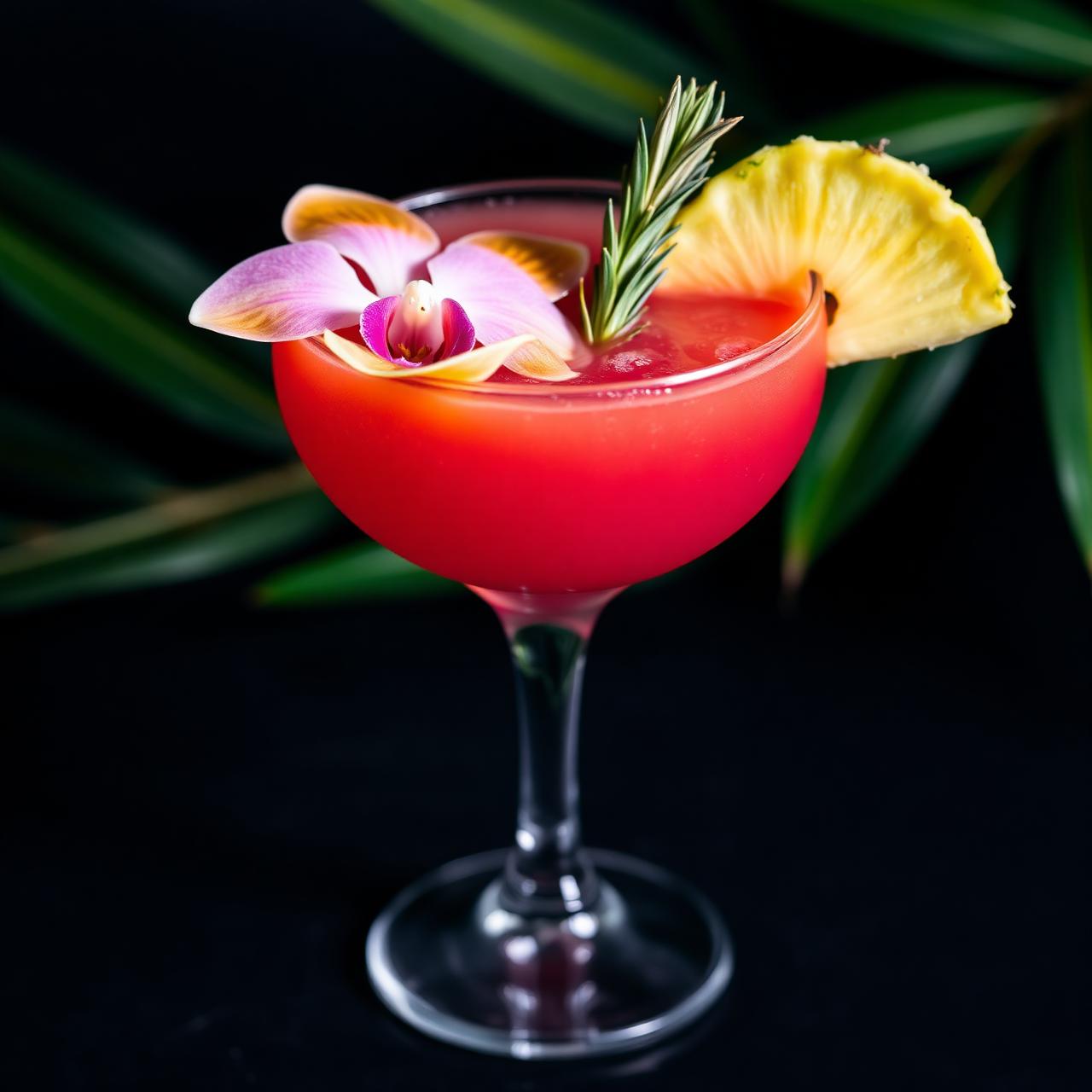 Signature tropical cocktail