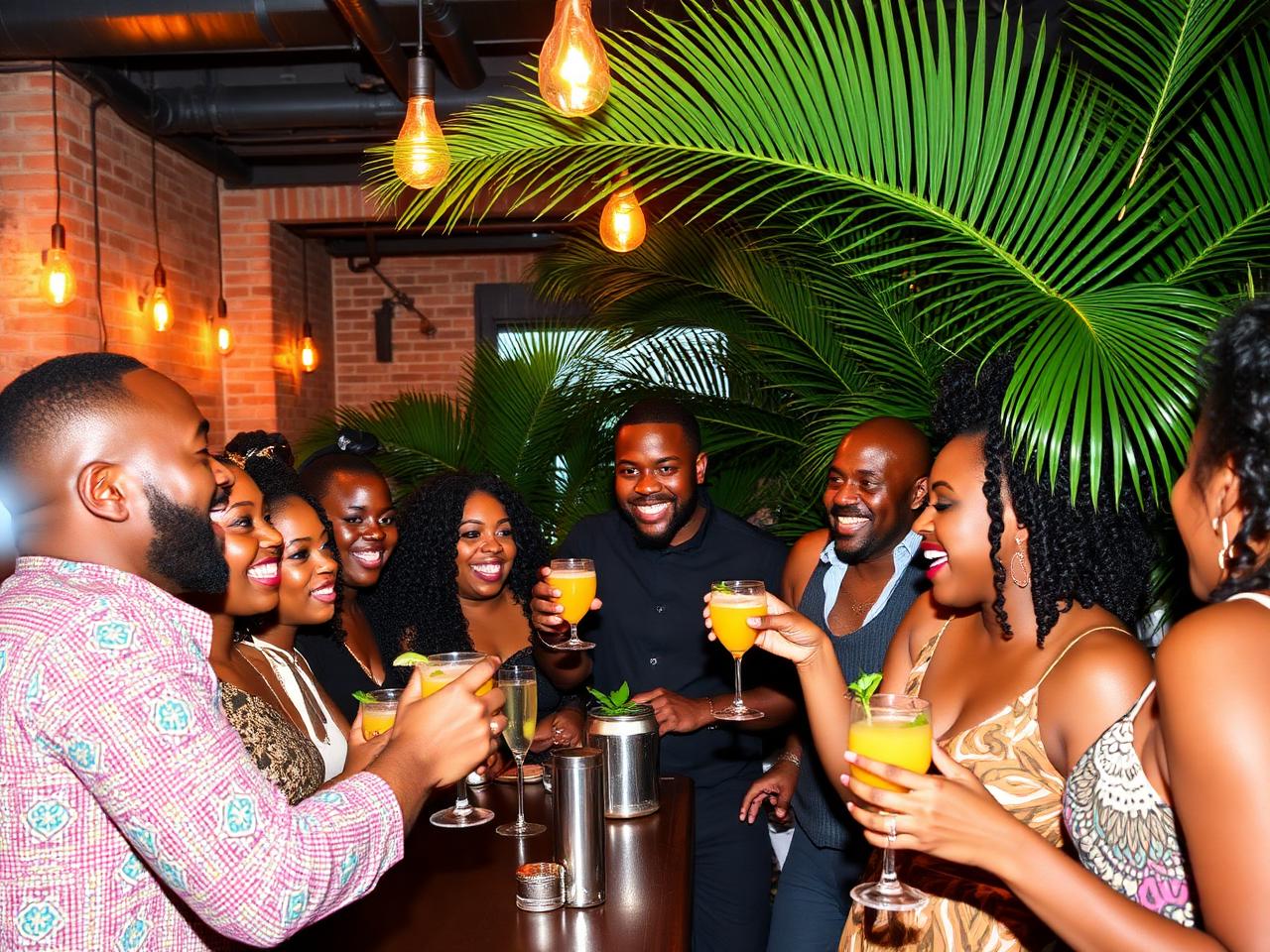 Guests toasting at an event